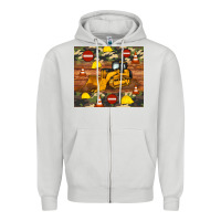 Dove Grey bulldozer camouflage tumbler Zipper Hoodie - Artiststas