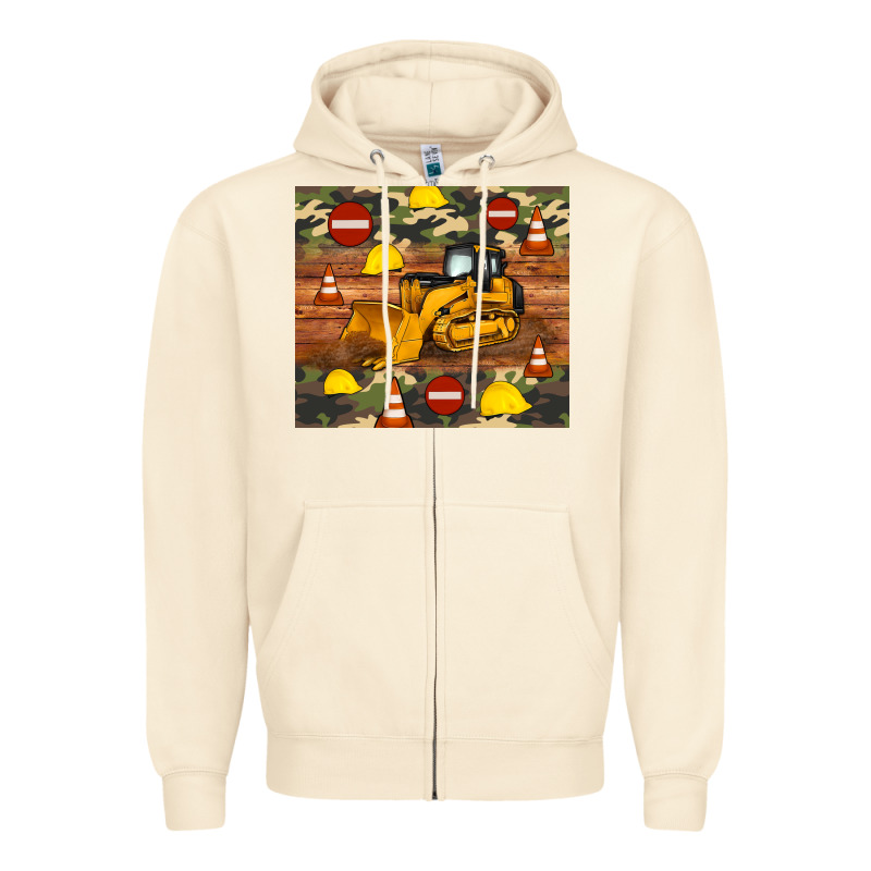 Bulldozer Camouflage Tumbler Zipper Hoodie by Artiststas | Teevron