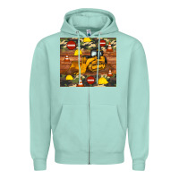 Seafoam bulldozer camouflage tumbler Zipper Hoodie - Artiststas