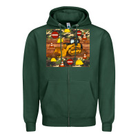 Sports Green bulldozer camouflage tumbler Zipper Hoodie - Artiststas