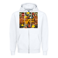 White bulldozer camouflage tumbler Zipper Hoodie - Artiststas