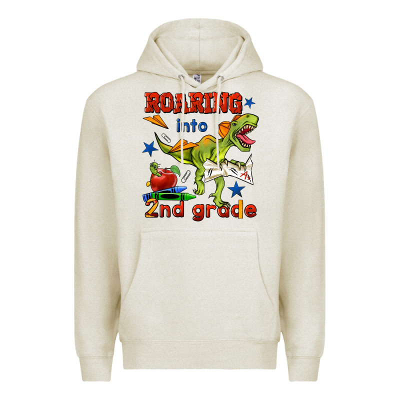 Roaring Into 2nd Grade Premium Hoodie by BundleAndBundleShop | Teevron