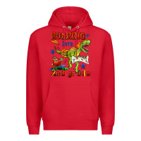 Red roaring into 2nd grade Premium Hoodie - BundleAndBundleShop