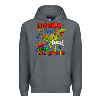 Rock roaring into 2nd grade Premium Hoodie - BundleAndBundleShop