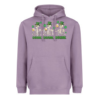 Lavender drink drank drunk st. patricks day skeletons Heavyweight Hoodie - MaliasSmallBusiness