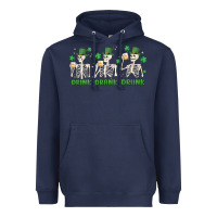 Navy drink drank drunk st. patricks day skeletons Heavyweight Hoodie - MaliasSmallBusiness