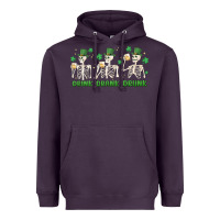 Plum drink drank drunk st. patricks day skeletons Heavyweight Hoodie - MaliasSmallBusiness