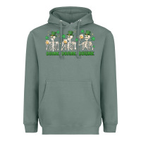 Sage drink drank drunk st. patricks day skeletons Heavyweight Hoodie - MaliasSmallBusiness