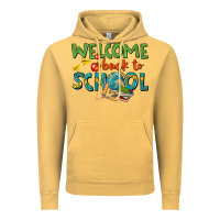 Vintage Mustard welcome back to school Vintage Hoodie - texasbilliewilder