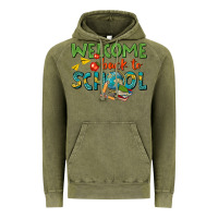 Vintage Olive welcome back to school Vintage Hoodie - texasbilliewilder
