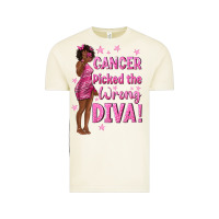 Vintage Arctic Cancer Picked The Wrong Diva with Black Woman Vintage Tee - texasbilliewilder