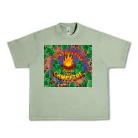 Oil Green life is better around the campfire Urban Heavy Tee - BarkalooDesign