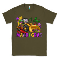 Army Green i dig mardi gras bulldozer Classic Tee - JahusDesignShop