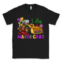 Black i dig mardi gras bulldozer Classic Tee - JahusDesignShop