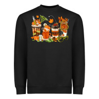 Black fall nurse coffee cups Heavyweight Sweatshirt - texasbilliewilder