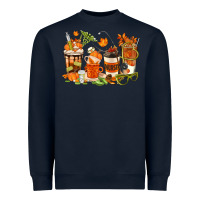 Navy fall nurse coffee cups Heavyweight Sweatshirt - texasbilliewilder
