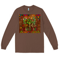 Chestnut feliz navidad cactus Long Sleeve Tee - JahusDesignShop