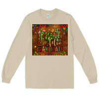Mushroom feliz navidad cactus Long Sleeve Tee - JahusDesignShop