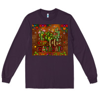 Plum feliz navidad cactus Long Sleeve Tee - JahusDesignShop