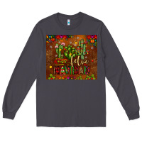 Smoke feliz navidad cactus Long Sleeve Tee - JahusDesignShop