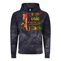 Cloud Black steppin into juneteenth Vintage Hoodie - Zillion Design Studio