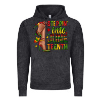 Vintage Black steppin into juneteenth Vintage Hoodie - Zillion Design Studio