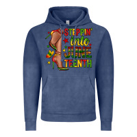 Vintage Denim steppin into juneteenth Vintage Hoodie - Zillion Design Studio