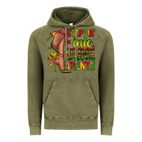 Vintage Olive steppin into juneteenth Vintage Hoodie - Zillion Design Studio