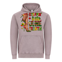 Vintage Zinc steppin into juneteenth Vintage Hoodie - Zillion Design Studio