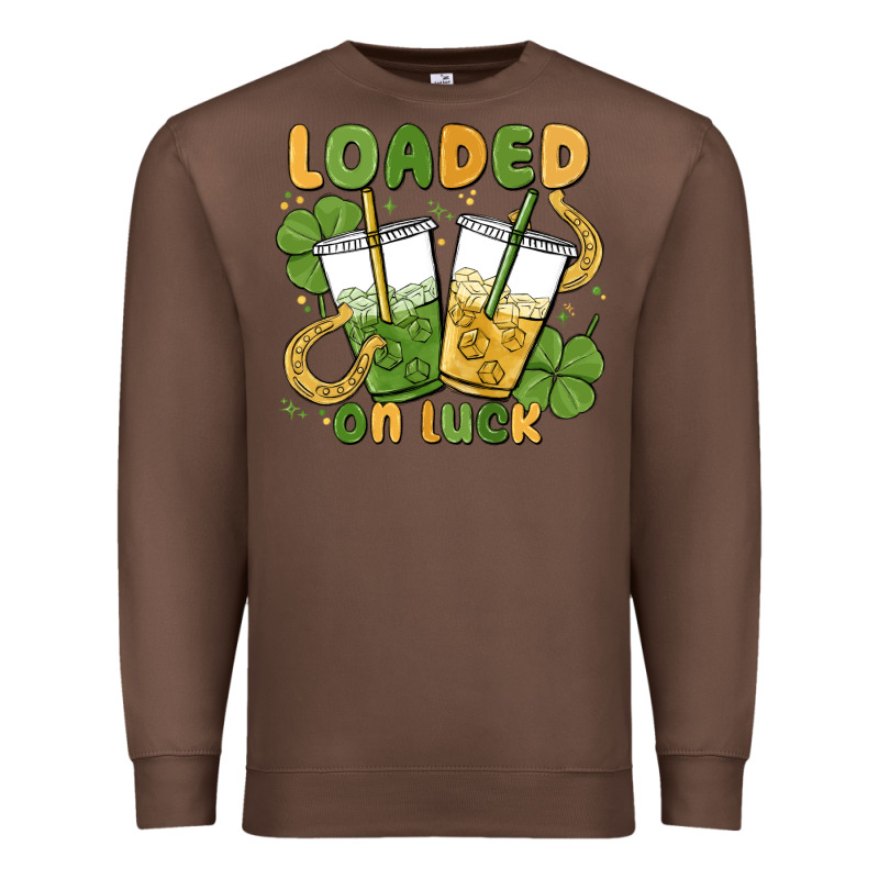 Loaded On Luck Premium Sweatshirt by MaliasSmallBusiness | Teevron