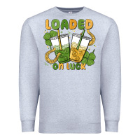 Heather Grey loaded on luck Premium Sweatshirt - MaliasSmallBusiness