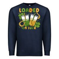 Navy loaded on luck Premium Sweatshirt - MaliasSmallBusiness