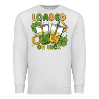 Oatmeal Heather loaded on luck Premium Sweatshirt - MaliasSmallBusiness