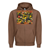 Chestnut excavator camouflage Zipper Hoodie - Artiststas