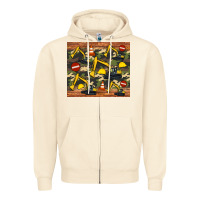Sandshell excavator camouflage Zipper Hoodie - Artiststas