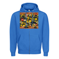 True Royal excavator camouflage Zipper Hoodie - Artiststas