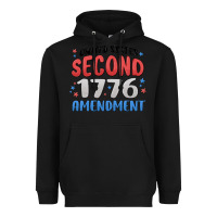 Black united states second 1776 amendment Heavyweight Hoodie - MaliasSmallBusiness