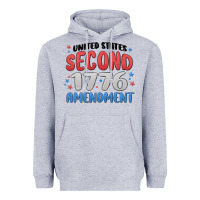Heather Grey united states second 1776 amendment Heavyweight Hoodie - MaliasSmallBusiness