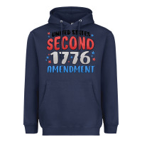 Navy united states second 1776 amendment Heavyweight Hoodie - MaliasSmallBusiness