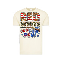 Vintage Arctic red white and pew pew pew Vintage Tee - Zillion Design Studio