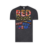 Vintage Black red white and pew pew pew Vintage Tee - Zillion Design Studio