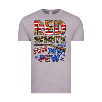 Vintage Zinc red white and pew pew pew Vintage Tee - Zillion Design Studio