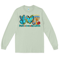 Matcha peace love hanukkah Long Sleeve Tee - AdoDesignShop