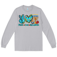 Moon Dust peace love hanukkah Long Sleeve Tee - AdoDesignShop