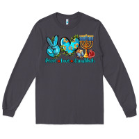 Smoke peace love hanukkah Long Sleeve Tee - AdoDesignShop