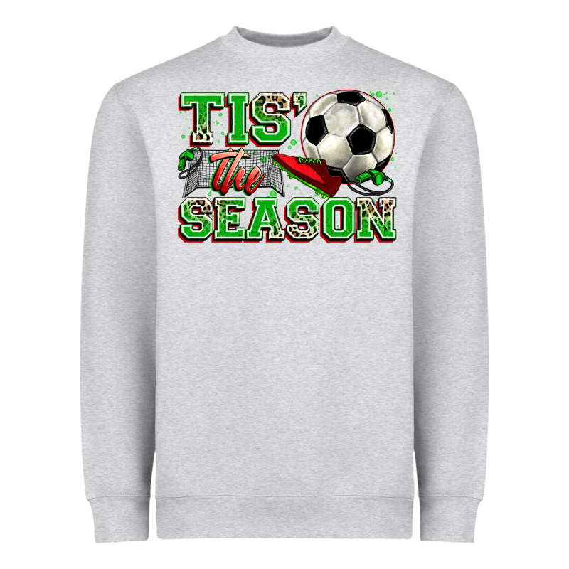 Tis' The Season Soccer Heavyweight Sweatshirt by Zillion Design Studio | Teevron