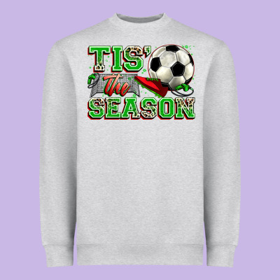 Tis' The Season Soccer Heavyweight Sweatshirt Designed By Zillion Design Studio