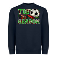 Navy tis' the season soccer Heavyweight Sweatshirt - Zillion Design Studio