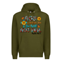 Army Green god is within her she will not fail Premium Hoodie - BundleAndBundleShop