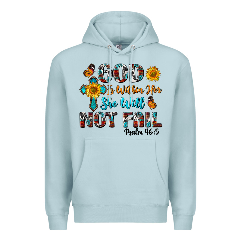 God Is Within Her She Will Not Fail Premium Hoodie by BundleAndBundleShop | Teevron